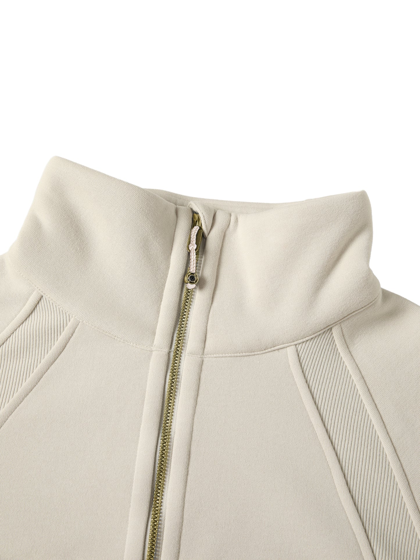 Cropped half-zip pullover