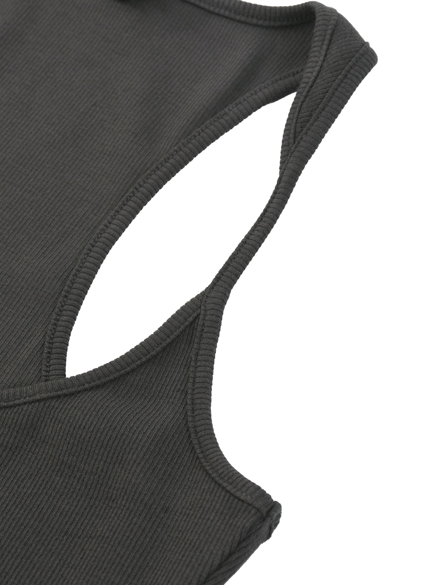 Slim Fit Ribbed Racerback