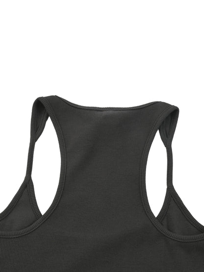 Slim Fit Ribbed Racerback